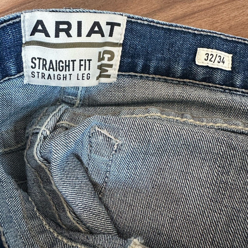 Ariat M5 Straight Leg Jeans in Denim Blue